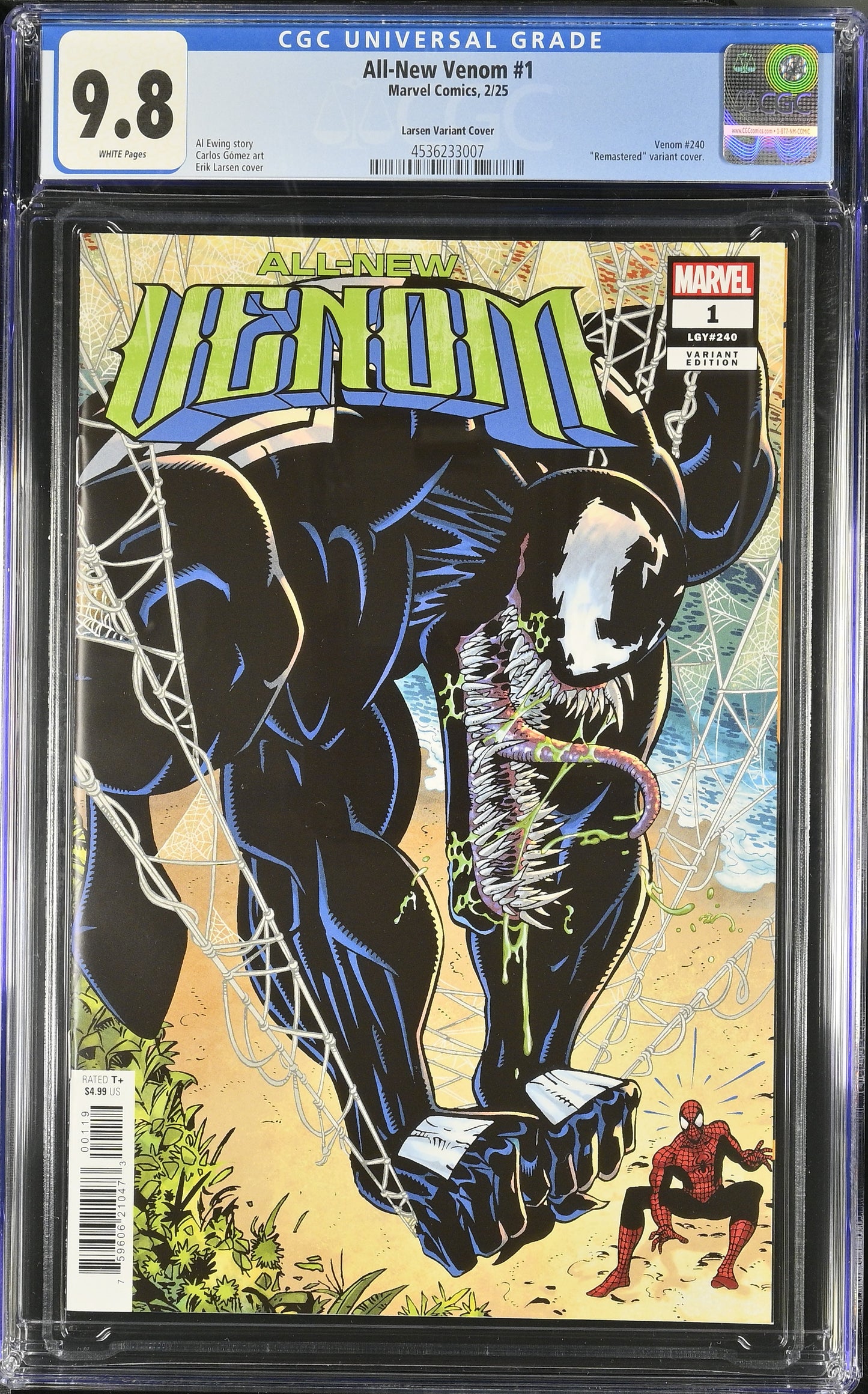 ALL-NEW VENOM #1 ERIK LARSEN REMASTERED 1:50 - CGC 9.8