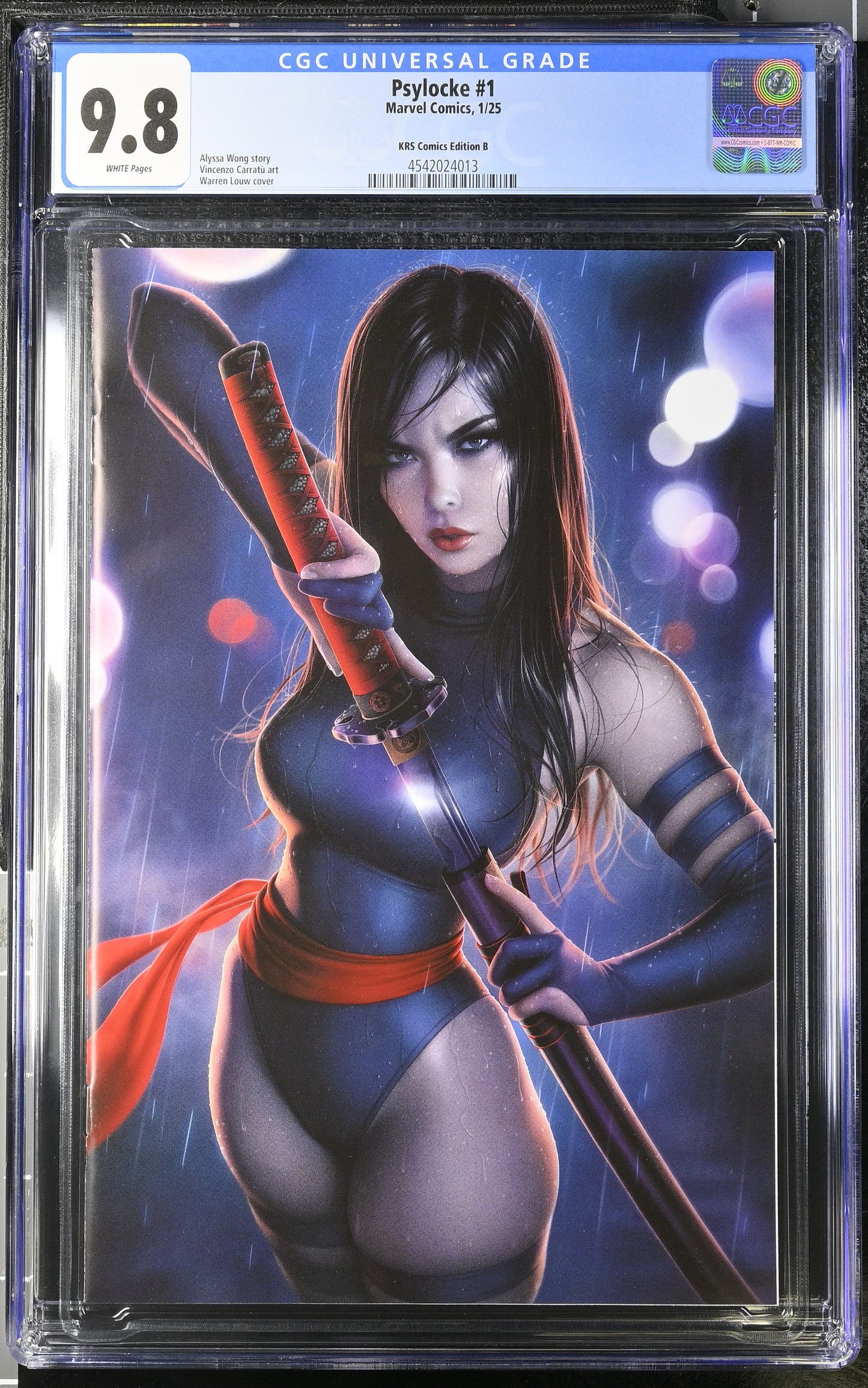 PSYLOCKE #1 WARREN LOUW VIRGIN EXCLUSIVE - CGC 9.8