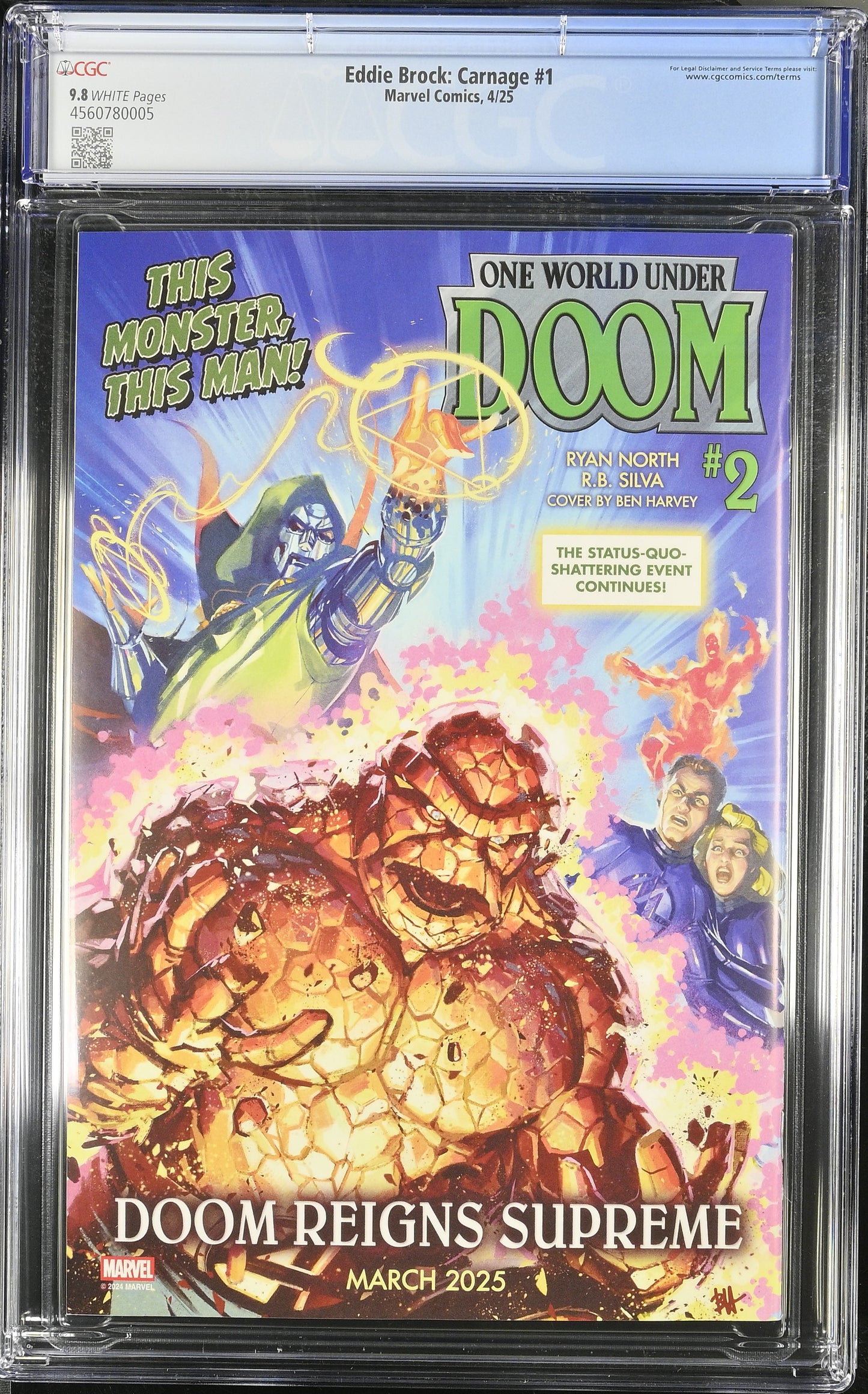 EDDIE BROCK: CARNAGE #1 - CGC 9.8