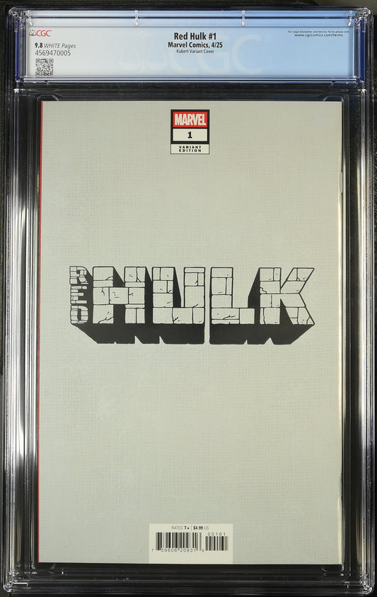 RED HULK #1 ADAM KUBERT FOIL - CGC 9.8