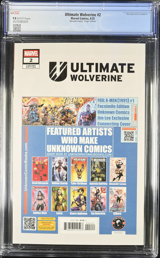 Ultimate Wolverine #2 Exclusive Ivan Tao Virgin - CGC 9.8