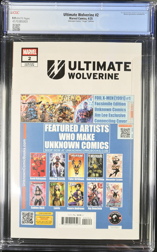 💎Ultimate Wolverine #2 Exclusive Ivan Tao Virgin - CGC 9.9
