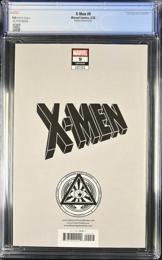 X-Men 9 2/25 Marvel Comics Kirkham Variant Cover CGC 9.0