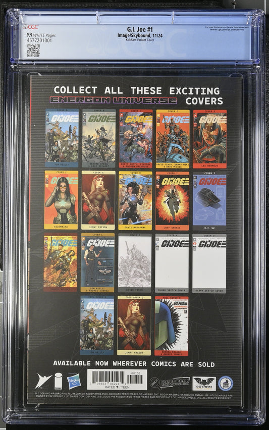 💎G.I. Joe #1 Tyler Kirkham Virgin Foil Exclusive CGC 9.9
