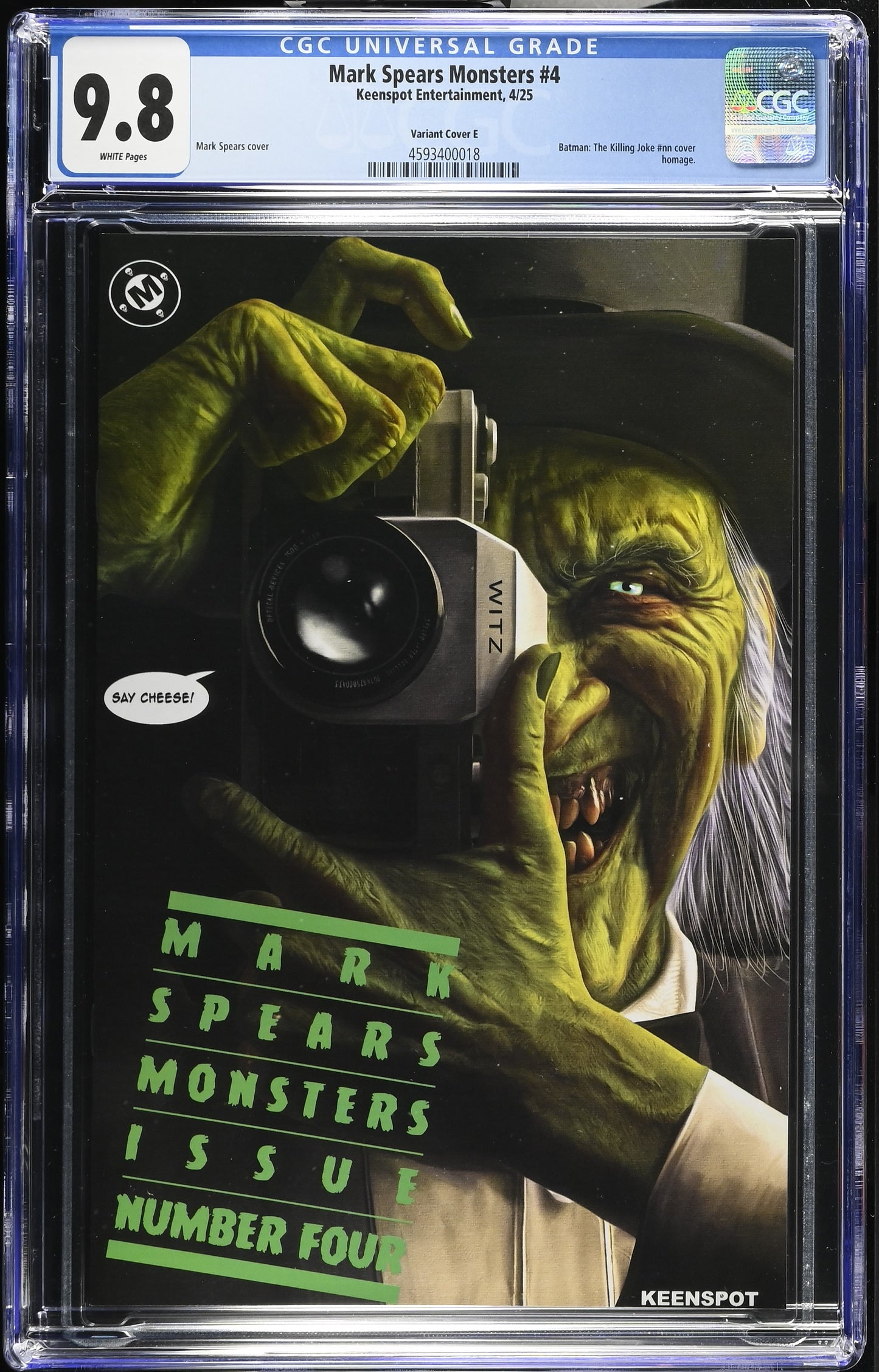 Mark Spears Monsters #4 Keenspot Entertainment Cover E CGC 9.8