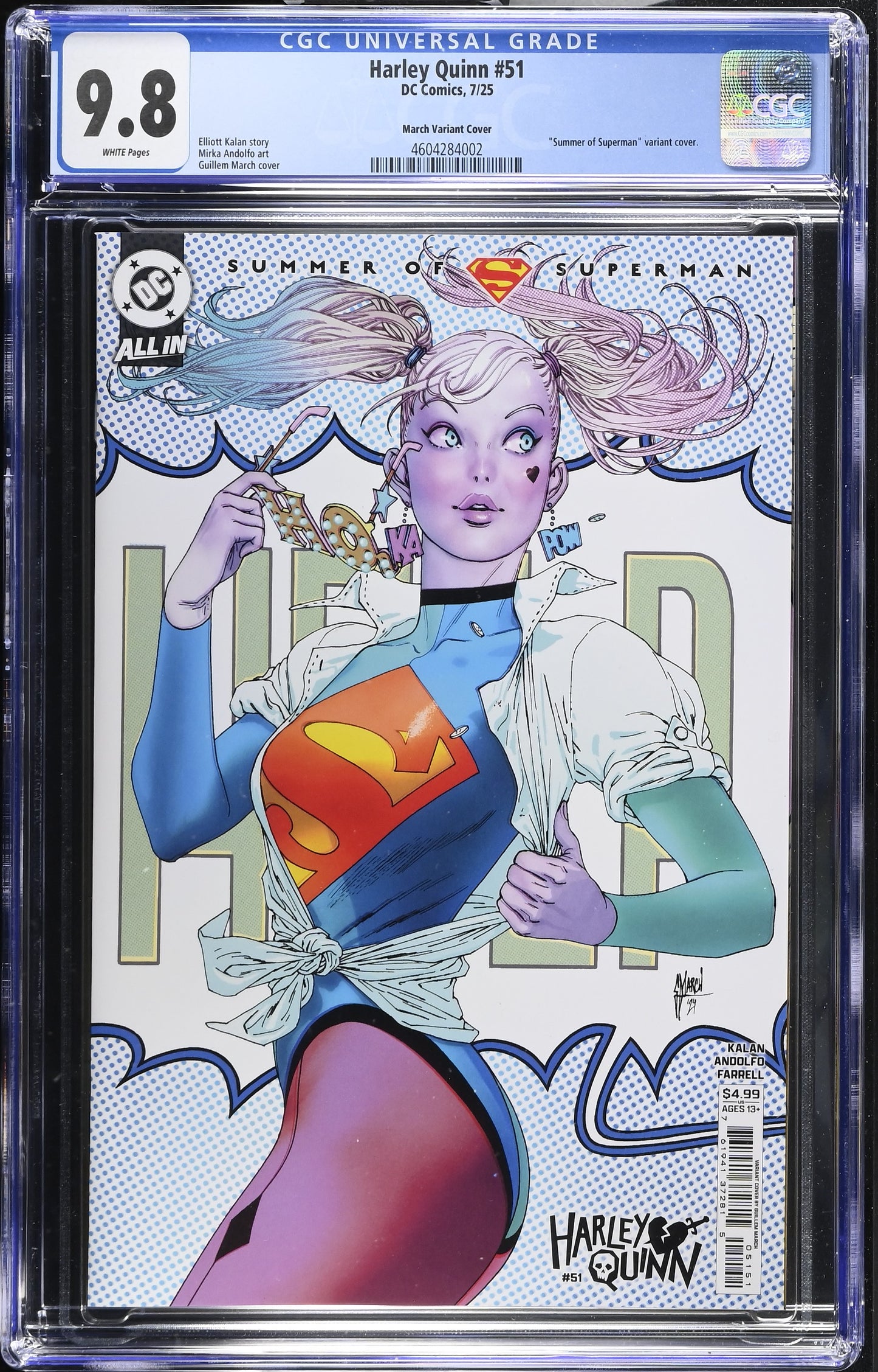 HARLEY QUINN #51 CVR D GUILLEM MARCH CGC 9.8