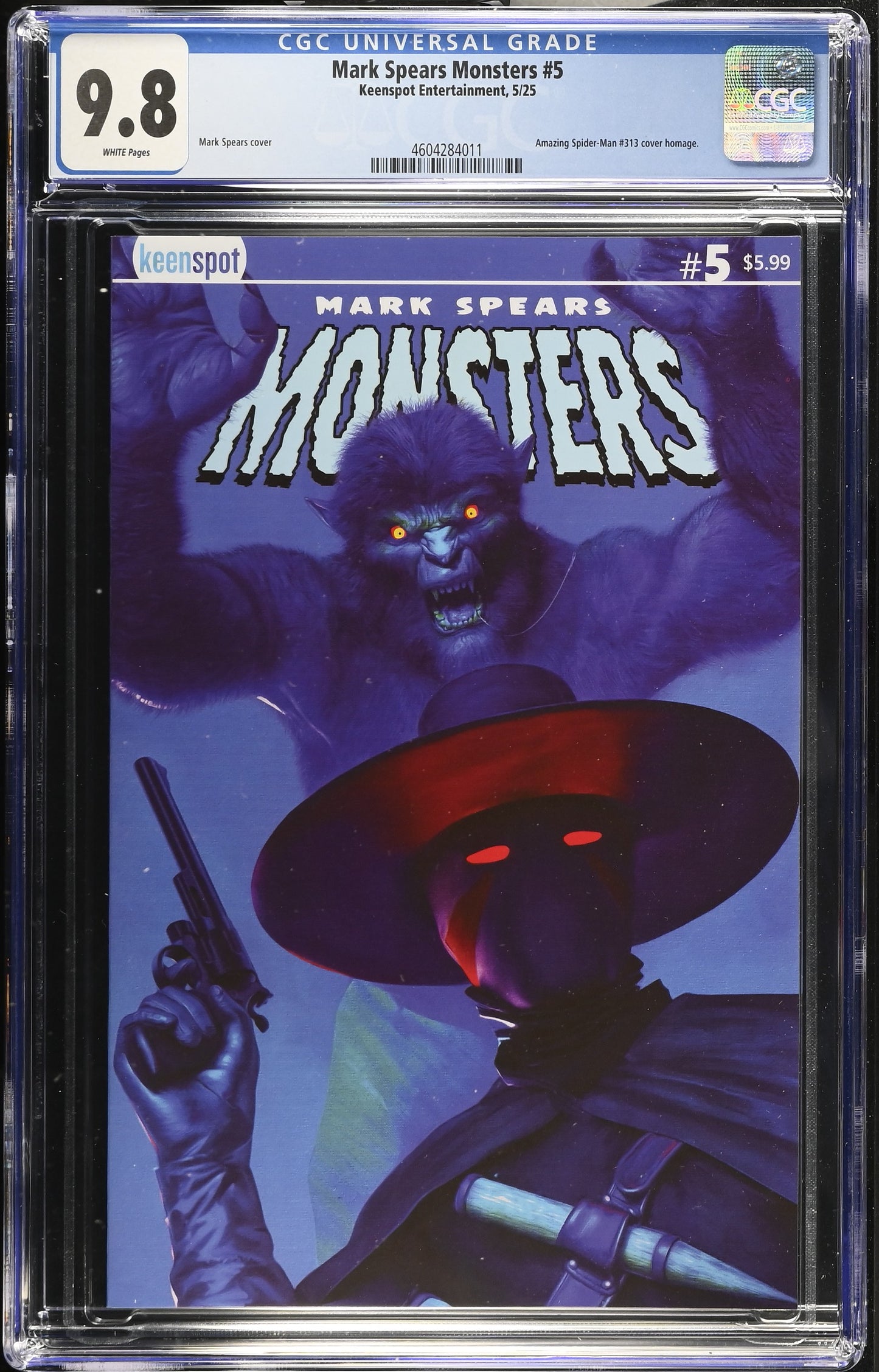 MARK SPEARS MONSTERS #5 CVR A THE FIGHT CGC 9.8