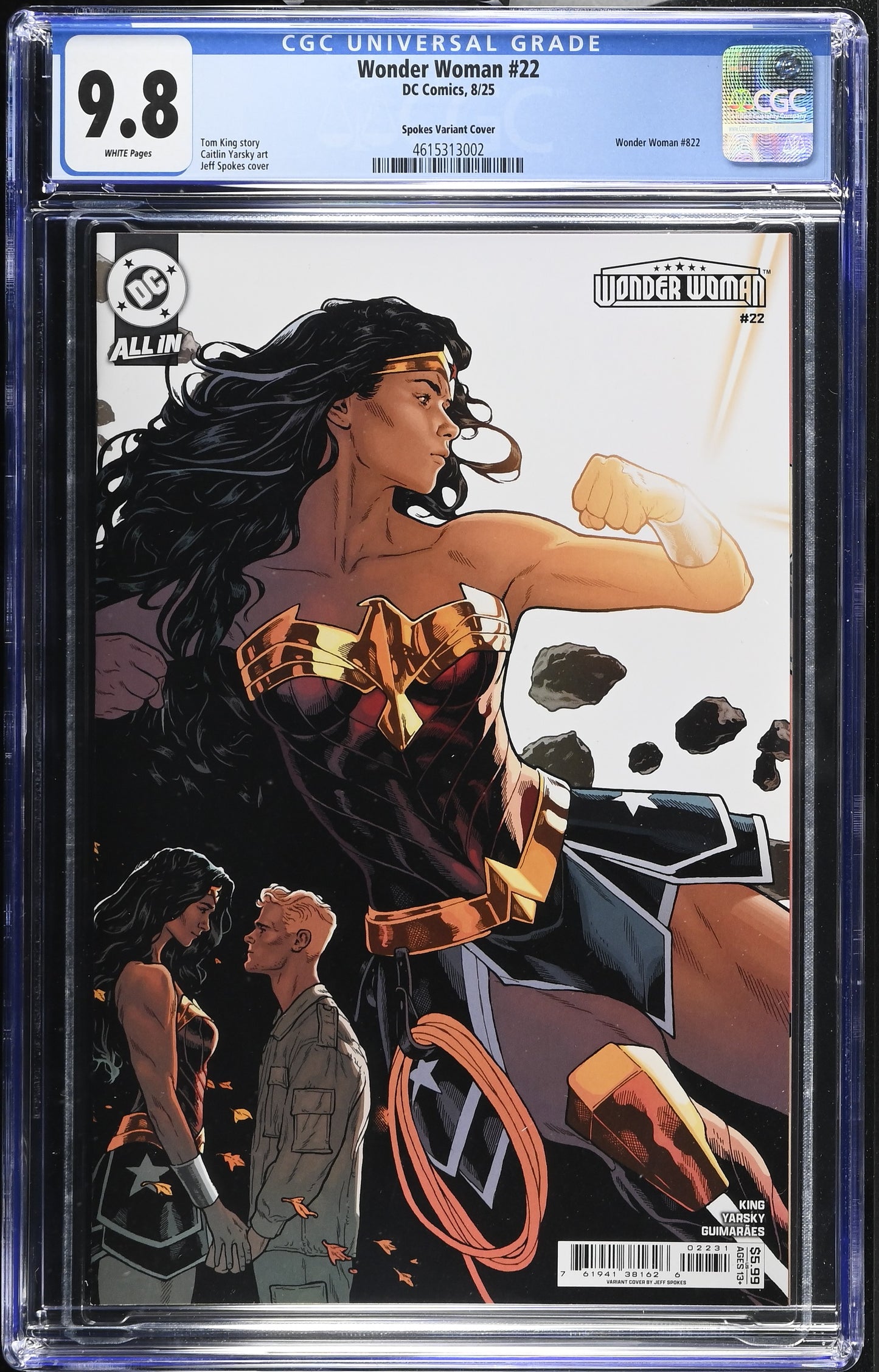 Wonder Woman #22 Cover C Jeff Spokes CGC 9.8