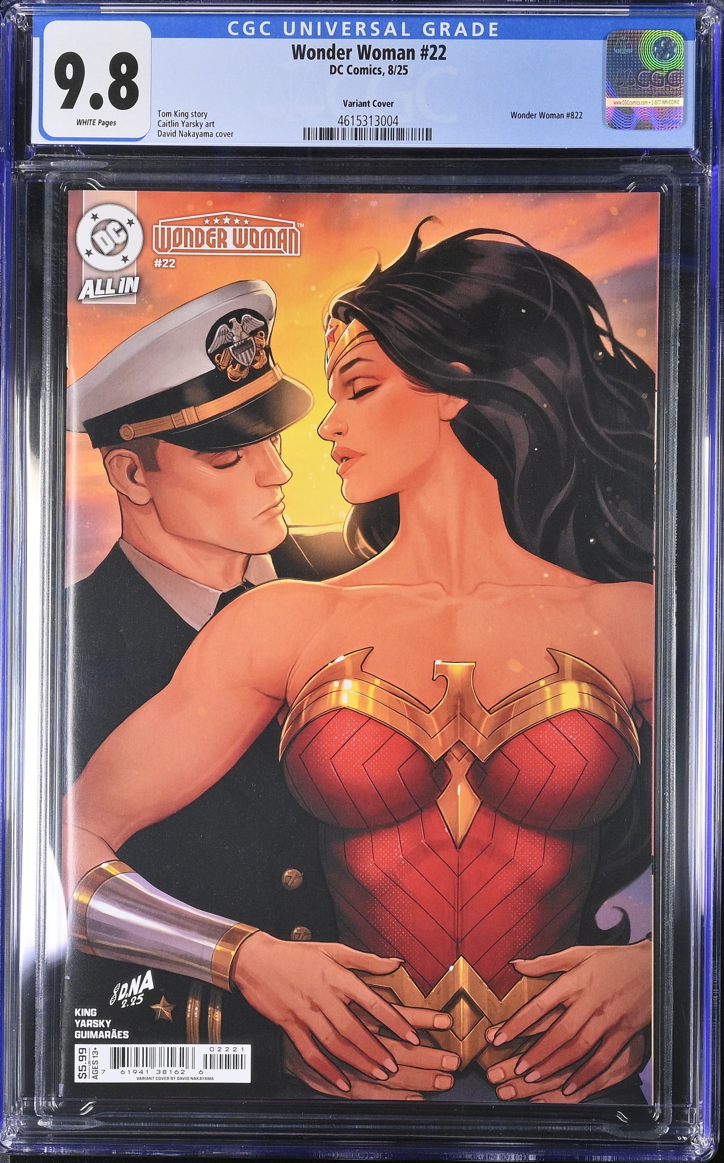 Wonder Woman #22 Cover B David Nakayama Card Stock CGC 9.8