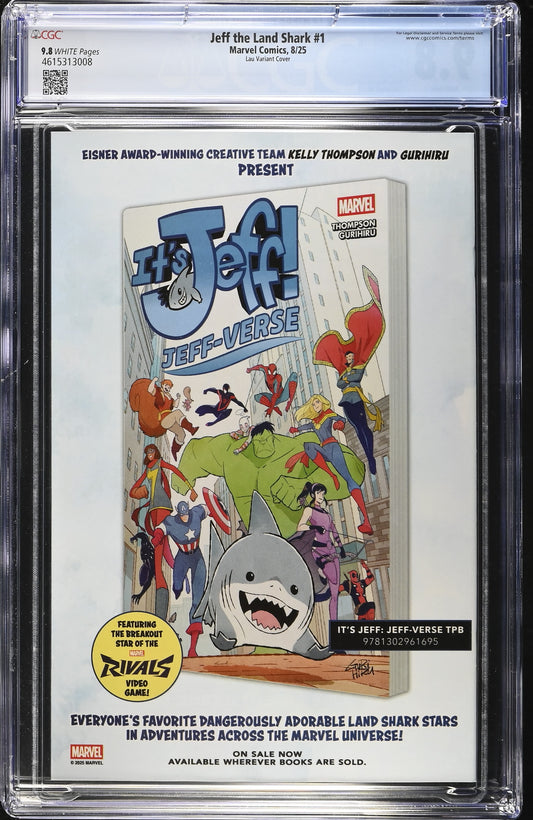 JEFF THE LAND SHARK #1 ARTGERM MARVEL RIVALS CGC 9.8