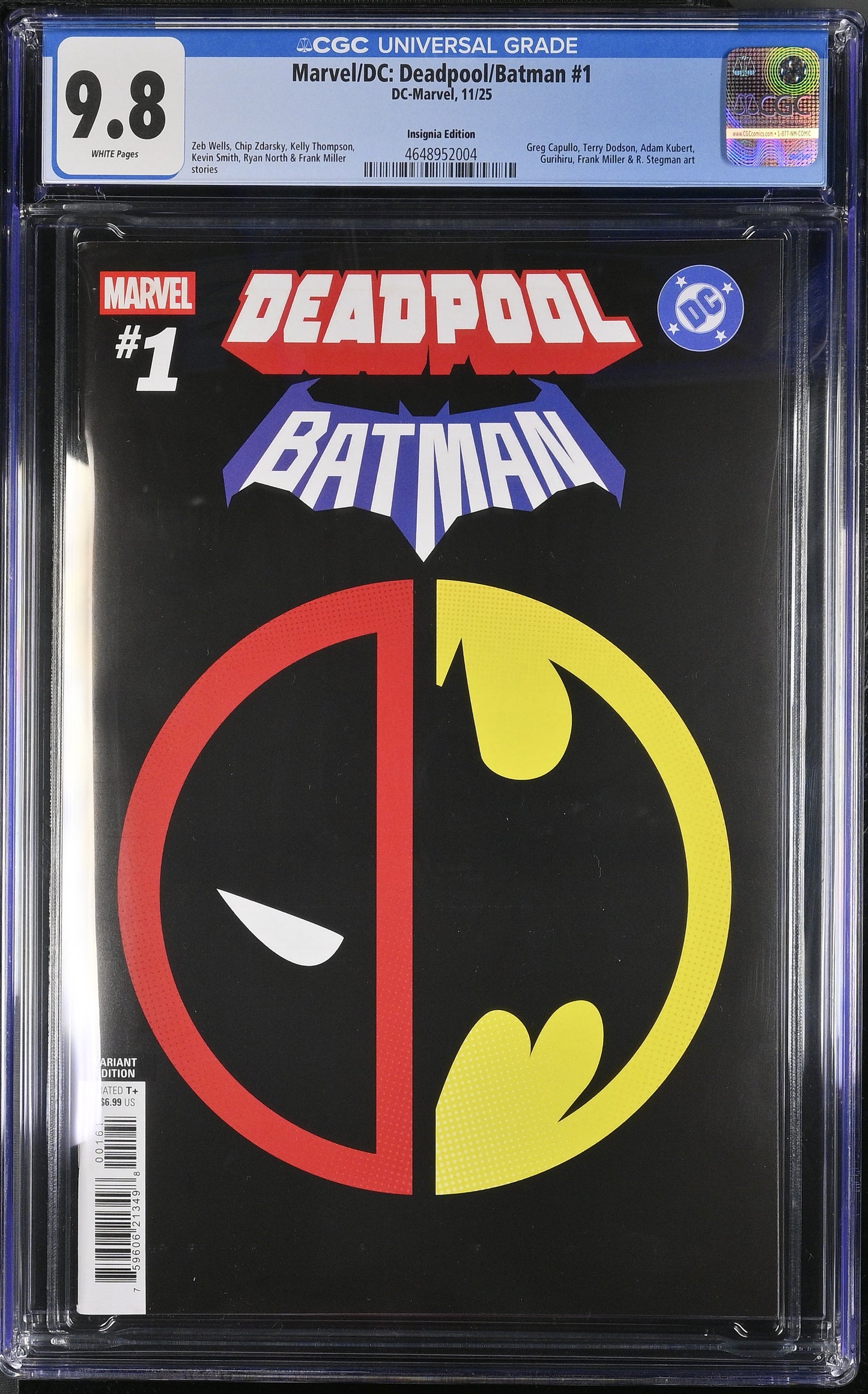 MARVEL/DC: DEADPOOL/BATMAN #1 INSIGNIA MASHUP CGC 9.8-image