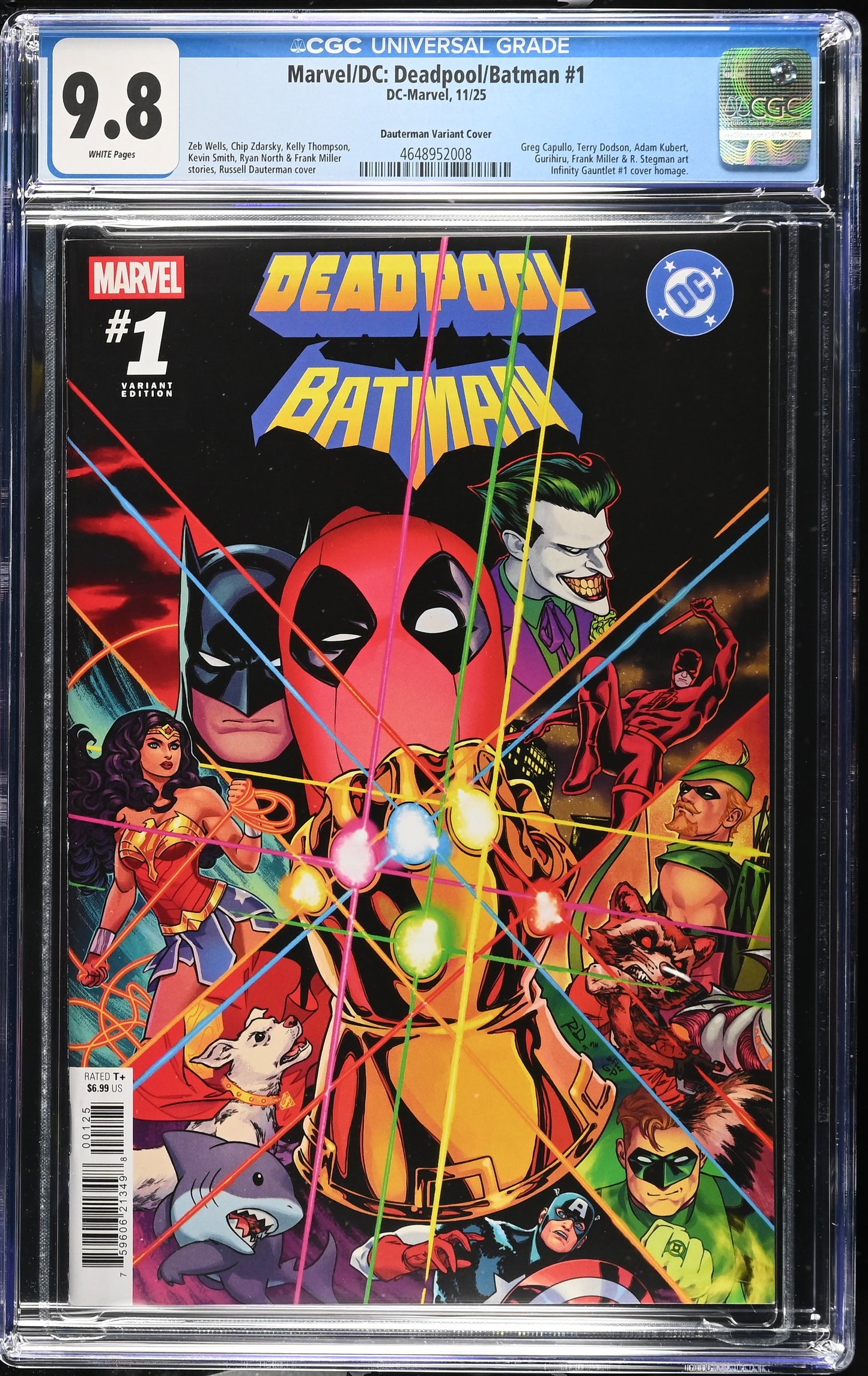MARVEL/DC: DEADPOOL/BATMAN #1 DAUTERMAN CGC 9.8-image