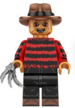 Dream Stalker Custom Minifig – Striped Sweater Slasher with Claw Glove (Fan-Made)