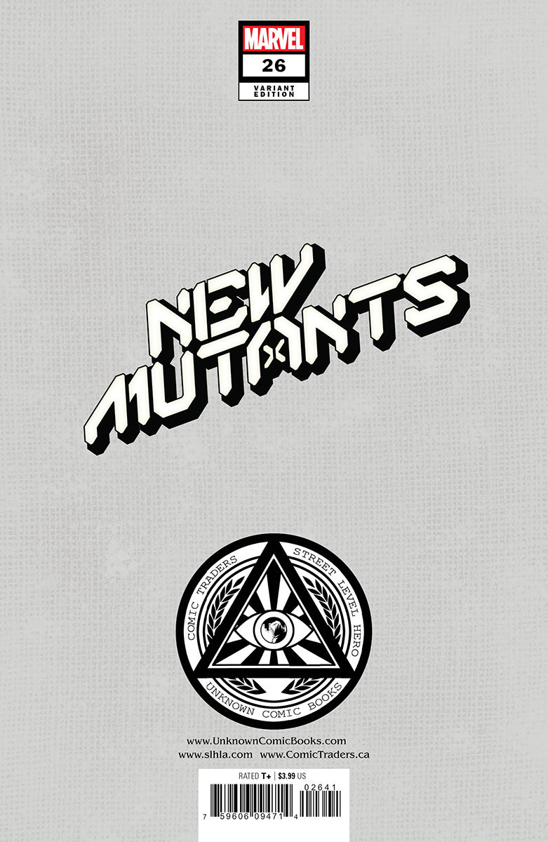 NEW MUTANTS #26 UNKNOWN COMICS CARNERO EXCLUSIVE VIRGIN VAR (06/22/2022)