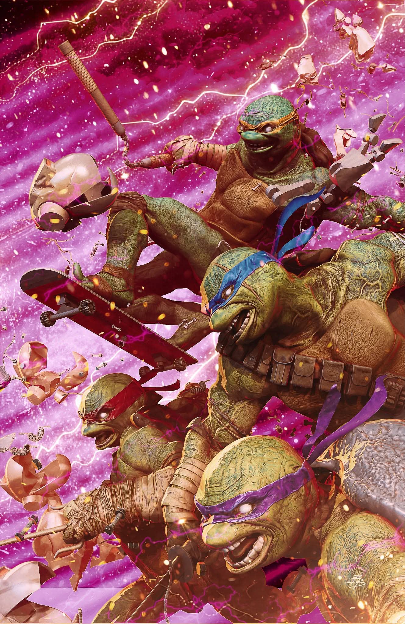 TEENAGE MUTANT NINJA TURTLES #20: 300TH ISSUE SPECIAL BJORN BARENDS EXCLUSIVE PINK VIRGIN VAR (07/22/2026)