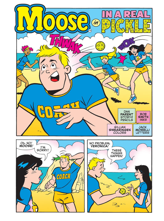 Betty & Veronica Jumbo Comics Digest - Issue #26: Moose Has Been Training Betty & Veronica To Become Pickleball Champions, Will He Regret Taking Them Under His Paddles?