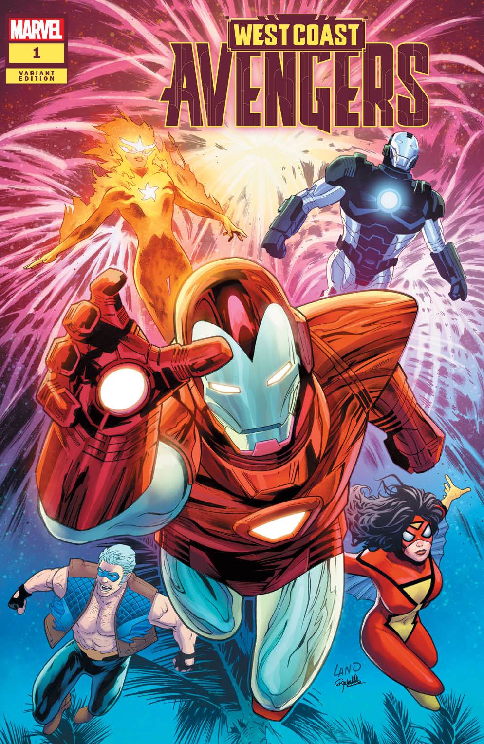 WEST COAST AVENGERS #1 PX GREG LAND LTD EXCLUSIVE
