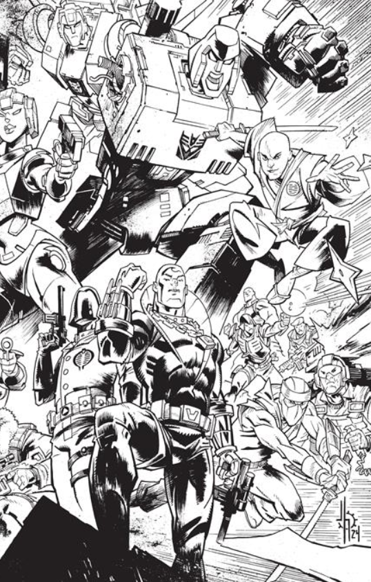 ENERGON UNIVERSE ANNIVERSARY B&W CONNECTING 4 CVR SET