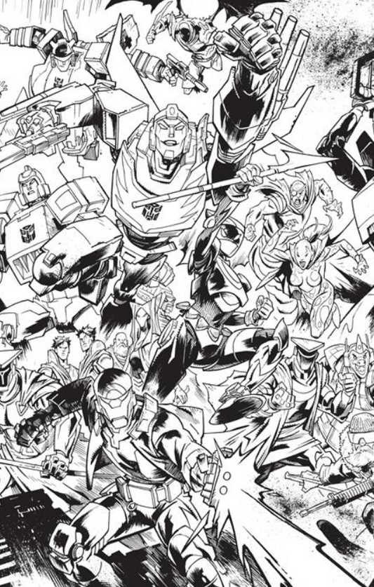 ENERGON UNIVERSE ANNIVERSARY B&W CONNECTING 4 CVR SET