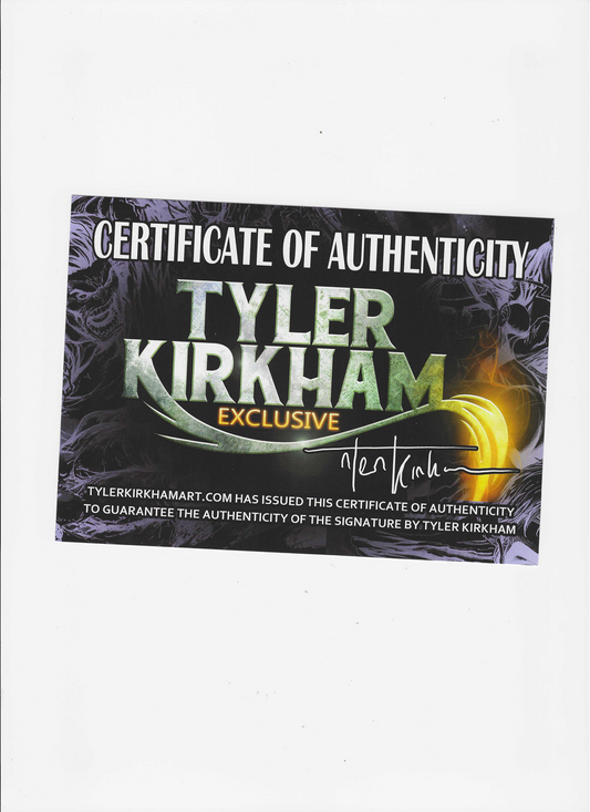 TMNT #1 BATTLE DAMAGED NYCC EXCLUSIVES - KIRKHAM SIGNED WITH COA