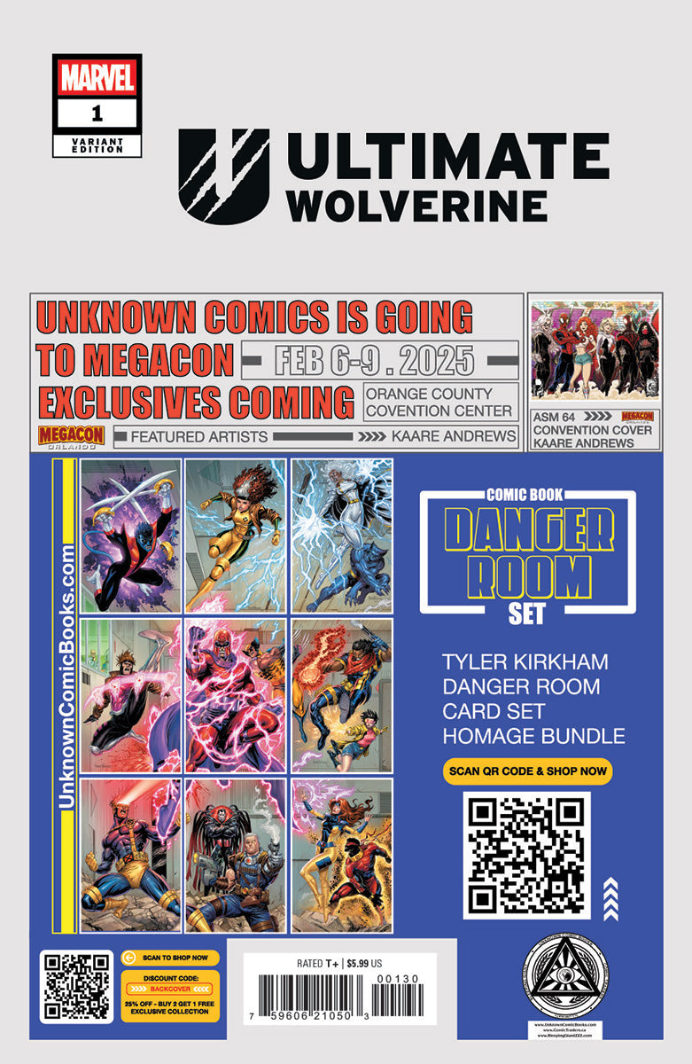 Ultimate Wolverine #1 Tyler Kirkham Exclusive Var (01/15/2025)