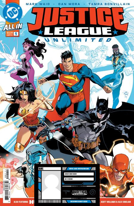 Justice League Unlimited #1 WITH BLANK JL MEMBERSHIP CARD