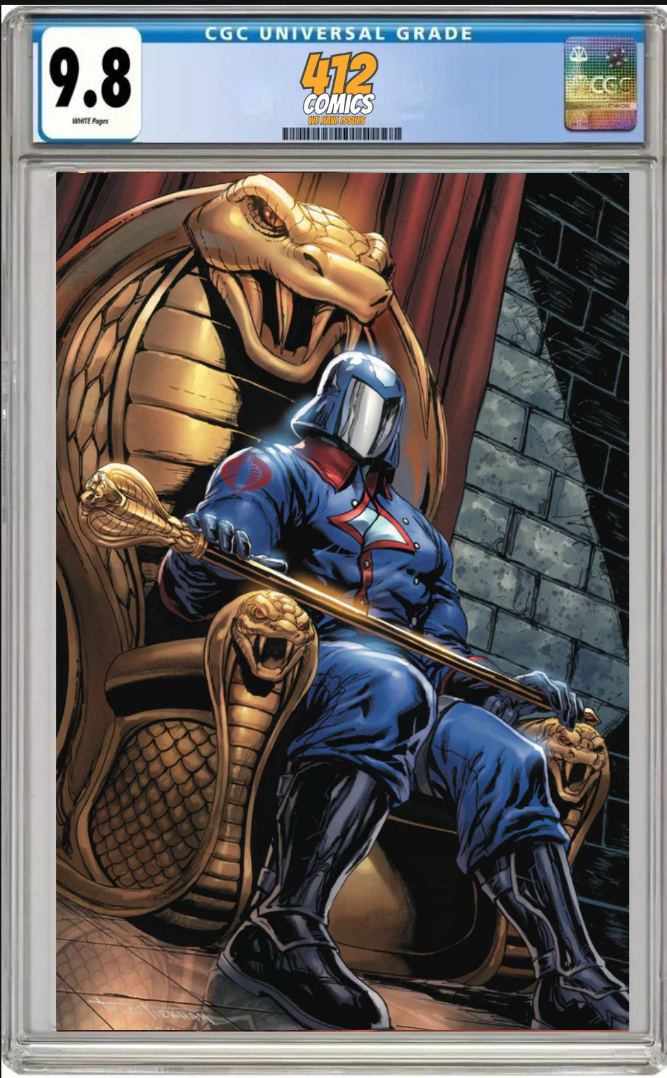 G.I. Joe #1 Tyler Kirkham Virgin Foil Exclusive CGC 9.8