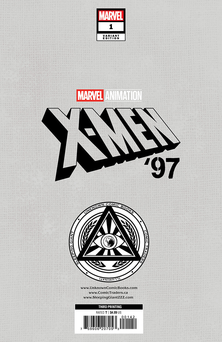 X-Men '97 #1 Marvel Animation 3Rd Printing Exclusive Virgin Variant (06/26/2024) (08/07/2024)