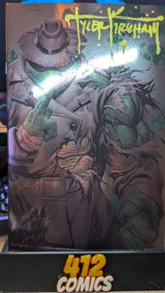 TMNT #1 BATTLE DAMAGED NYCC EXCLUSIVES - KIRKHAM SIGNED WITH COA
