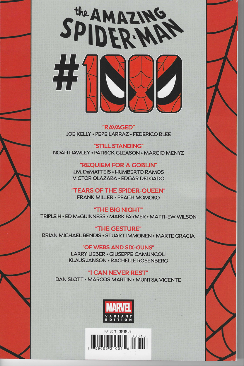 Amazing Spider-Man #1000 1:200 J. Scott Campbell Full Art Variant