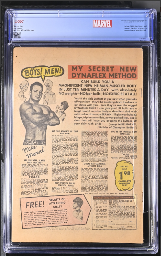 The Amazing Spider-Man #1 (Marvel, 1963) CGC NG Cream to Off White - Coverless