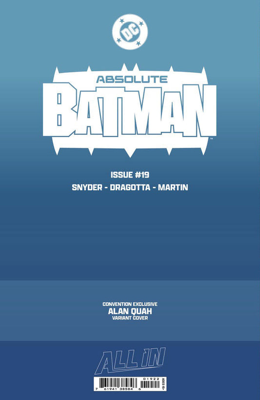 Absolute Batman #19 ALAN QUAH Exclusive Trade Dress