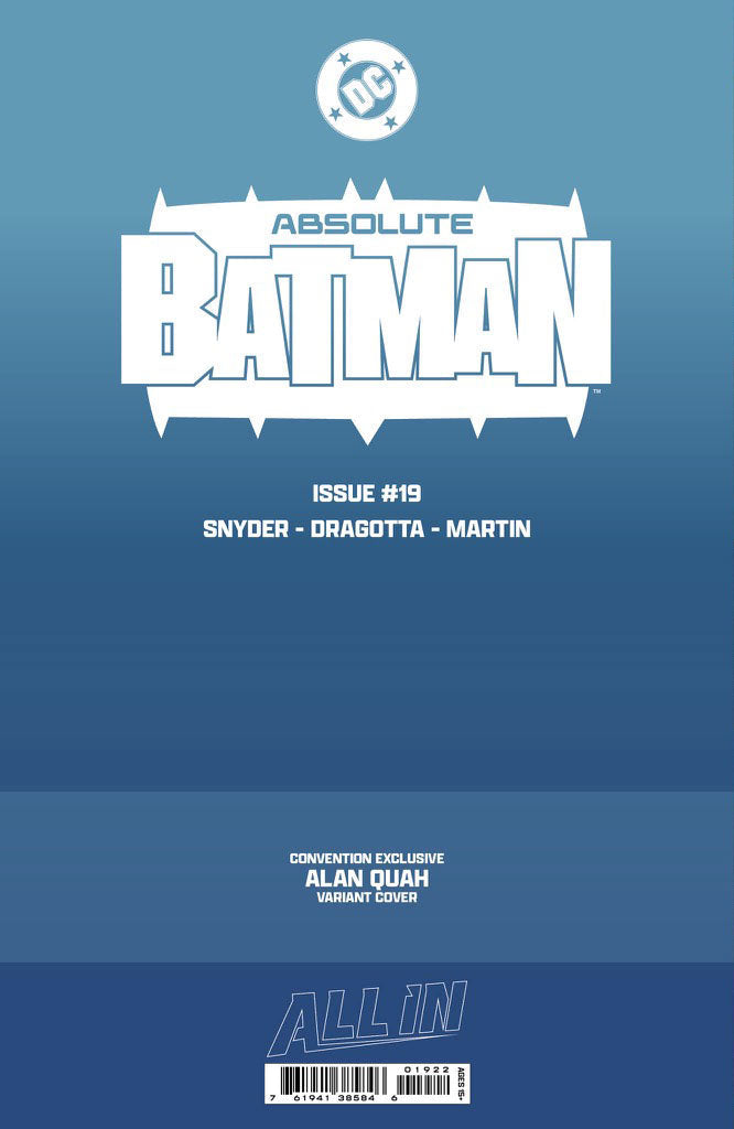 Absolute Batman #19 ALAN QUAH Exclusive Foil Virgin