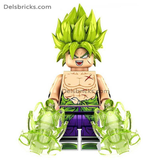 Broly Dragon Ball Z Super Lego Minifigures Anime Custom Toys 4