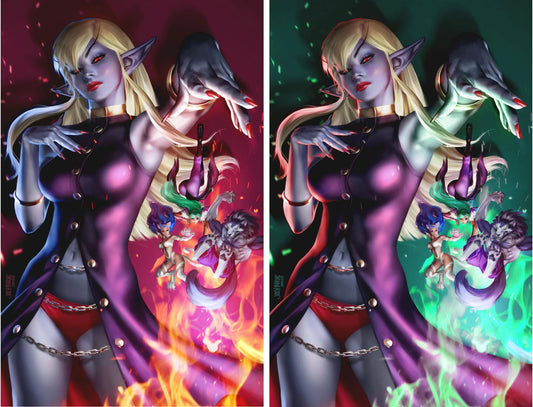 DARKSTALKERS: JEDAH #1 (JOSH BURNS EXCLUSIVE VIRGIN VARIANT A & B SET)(2024)