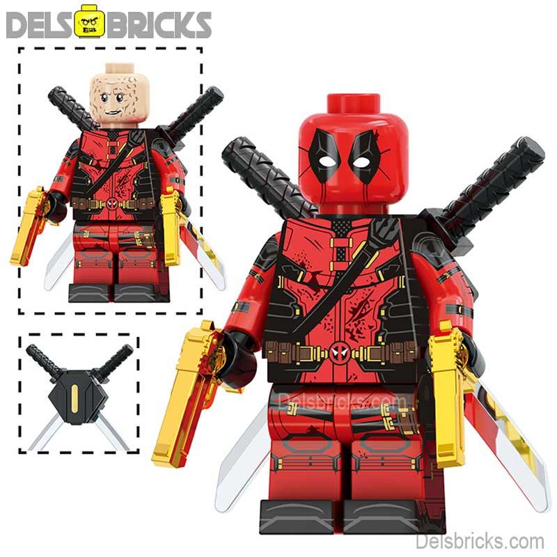 Deadpool from Deadpool & Wolverine Movie Marvel MCU Lego Minifigures Custom Toys 1