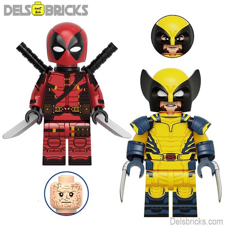 Deadpool & Wolverine Movie SET OF 2 MCU X-Men Lego Minifigures Custom Toys 3