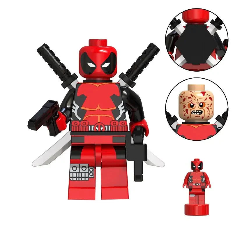 Red Mercenary Custom Minifig
