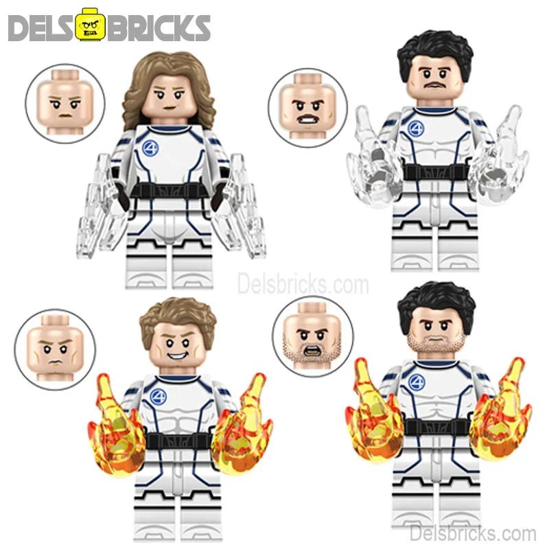 Fantastic Four First Steps Set of 4 Lego Minifigures Custom Toys 5