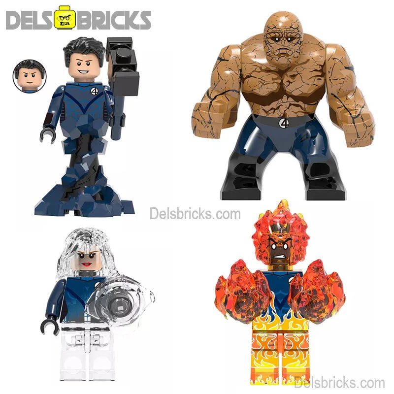 Fantastic Four Set of 4 Lego Minifigures Custom Toys 1