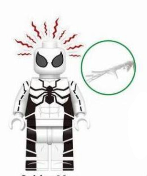 White Suit Web-Slinger Custom Minifig