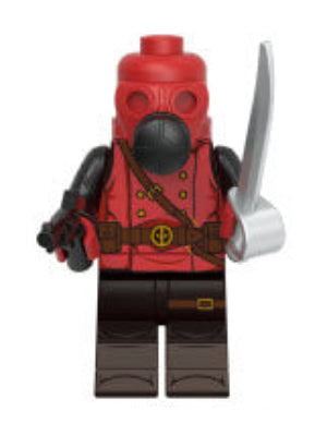 Red Mercenary Custom Minifig