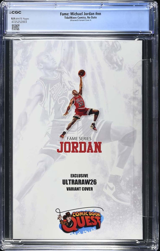 Michael Jordan #1 Fame Series CGC 9.9 Ultraraw26 CBQ Trade Variant #63/63