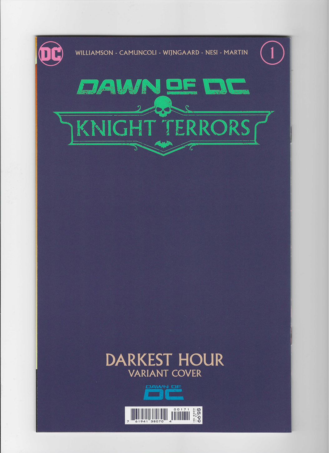 Knight Terrors #1 (Of 4) Cover D Neon Ink Variant - Color Error