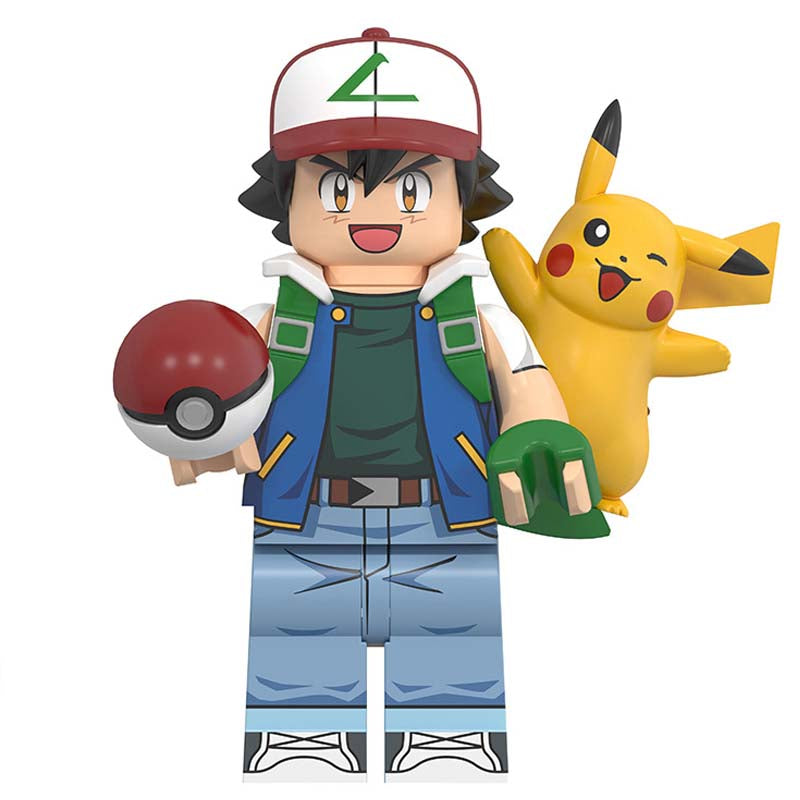 Ash Ketchum & Pikachu Pokémon Minifigures
