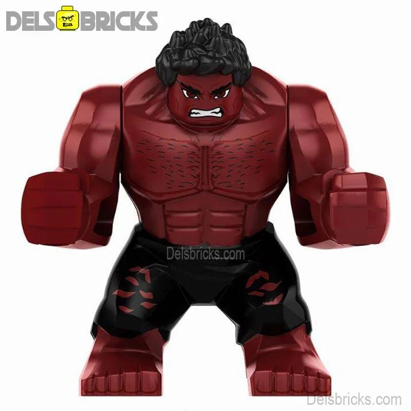 Red Hulk Captain America: Brave New World Lego Minifigures Custom Toys 1