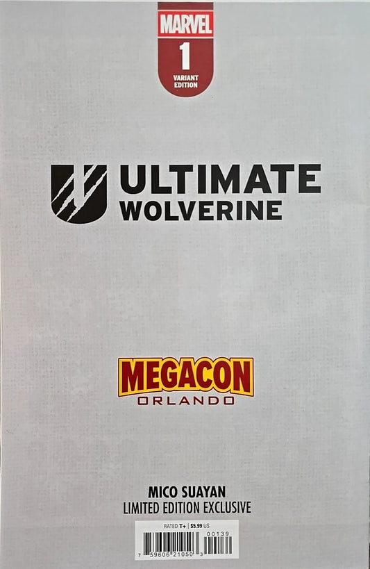 ULTIMATE WOLVERINE #1 MICO SUAYAN - MEGACON EXCLUSIVE - VIRGIN LTD 1000