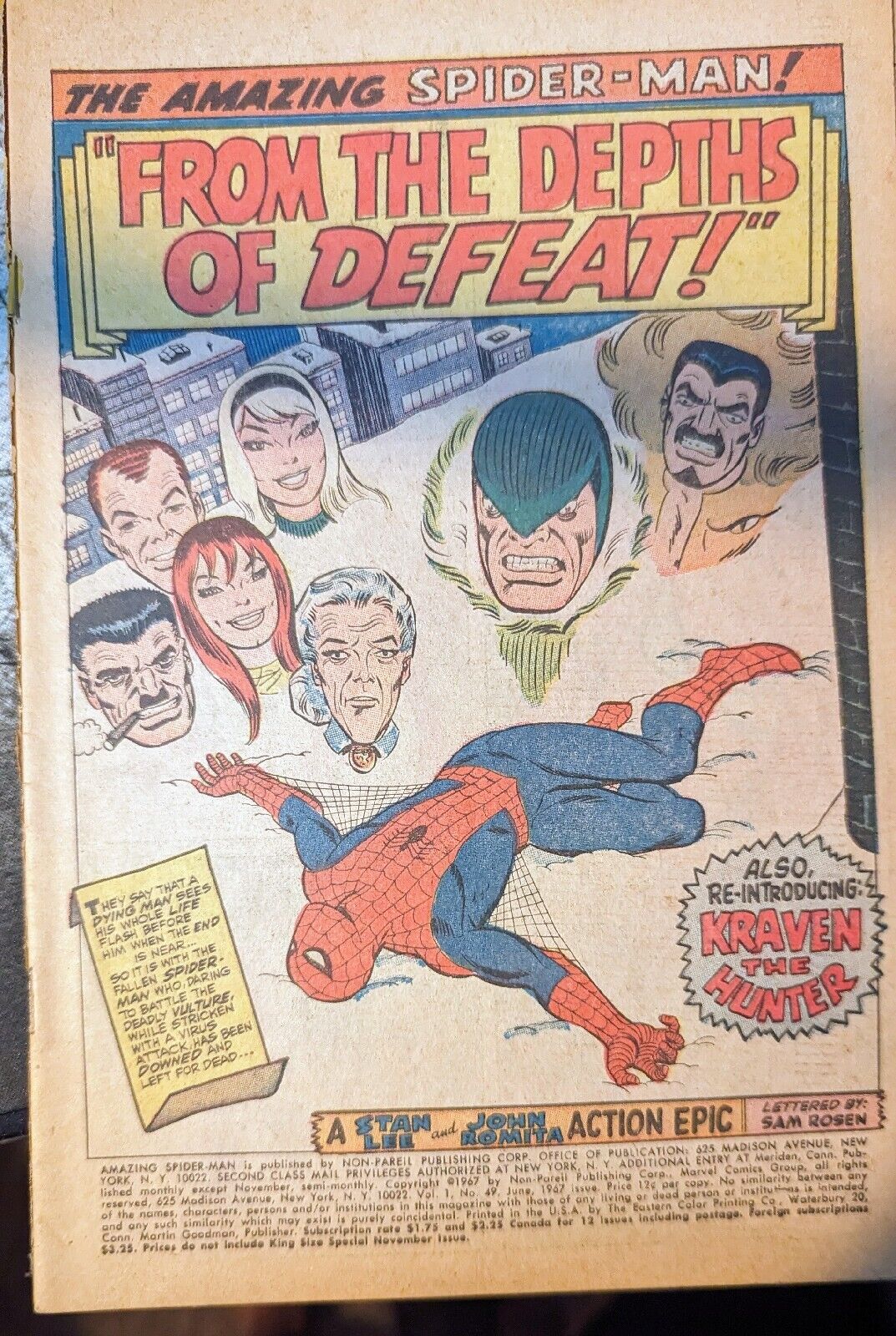 The Amazing Spider-Man, Vol. 1 #49A *Detached Cover*