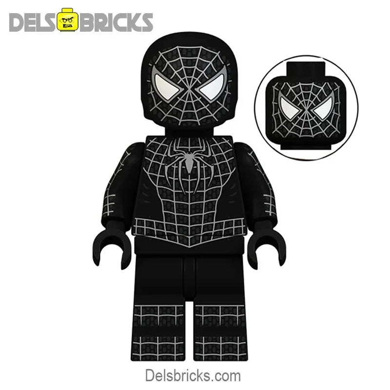 Spider-Man Black symbiotic Suit Lego Minifigures Custom Toys 1