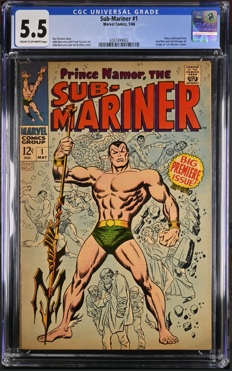 Sub-Mariner, Vol. 1 #1 CGC 5.5 CREAM TO OFF-WHITE